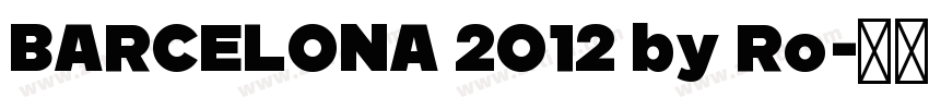BARCELONA 2012 by Ro字体转换